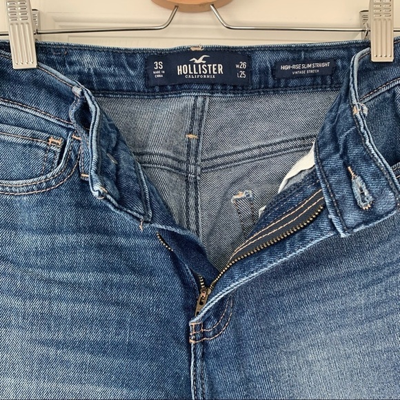 Hollister Distressed Cropped Jeans Size 3 Short - Picture 5 of 8